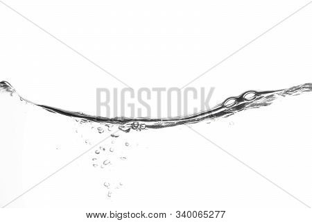 Splashing Water Surface With A White Background
