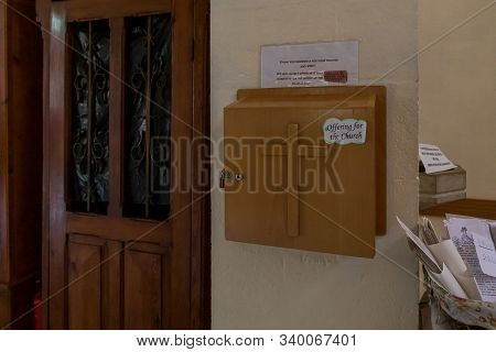 Jerusalem, Israel, December 07, 2019 : The Interior Of The Our Lady Of The Ark Of The Covenant Churc
