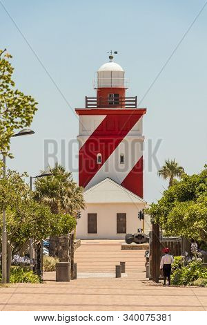 Mouille Point On The Sea Point Promenade In Cape Town, South Africa.