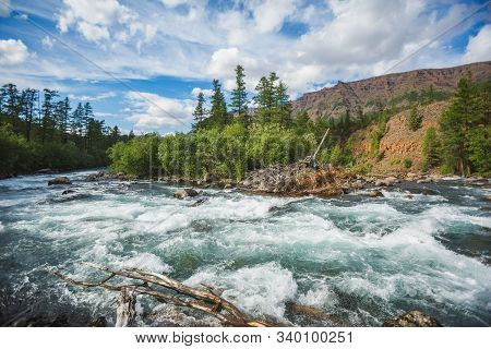 Hoisey River On The Putorana Plateau. Russia, Siberia