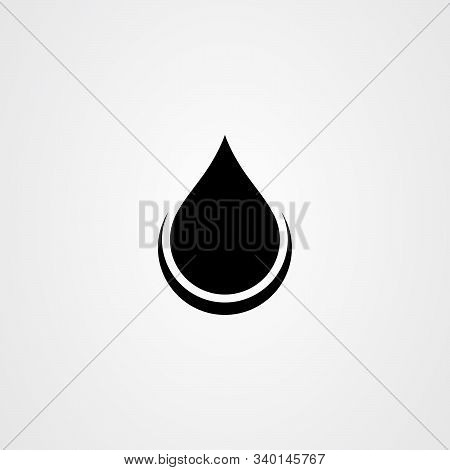 Drop Water Icon. Simple Flat Vector Illustration