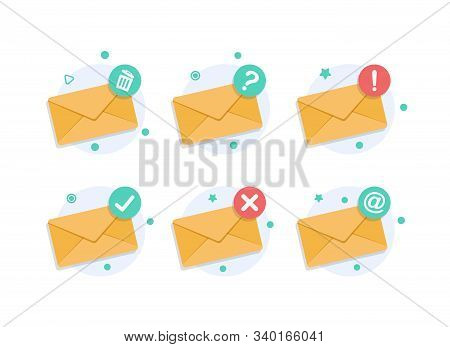 Email And Messaging,email Marketing Campaign,flat Design Icon Vector Illustration