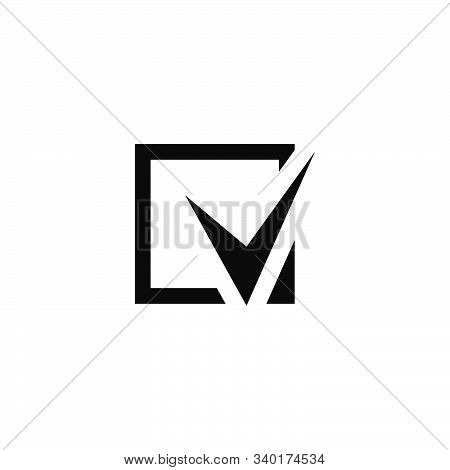 Checklist Icon Logo Design. Simple Flat Vector Illustration