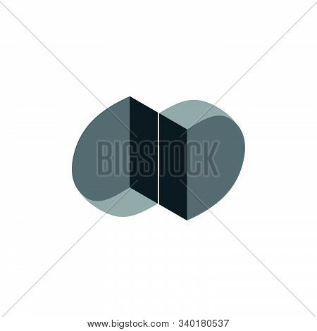 Letter Dd 3d Gradient Geometric Logo Vector