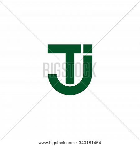 Letter Tj Simple Geometric Logo Vector Unique