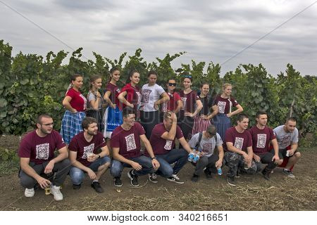Aradac, Serbia, September 07, 2019. Traditional Celebration Of The Beginning Of Grape Harvesting Tha
