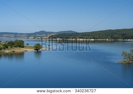 Summer Landscape Along The Road To Camigliatello Silano, Cosenza, Calabria, Italy, In The Sila Natur