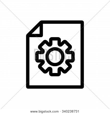 Instruction To Apply The Vector Icon. A Thin Line Sign. Isolated Contour Symbol Illustration