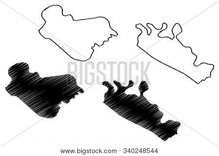 Posavina Canton (bih, Federation Of Bosnia And Herzegovina, Fbih) Map Vector Illustration, Scribble 