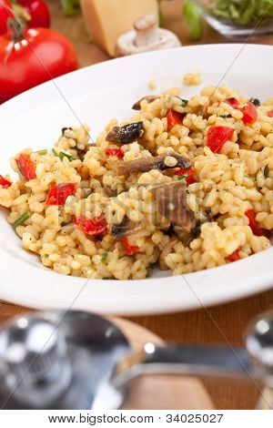leckere italienische Pilz-risotto