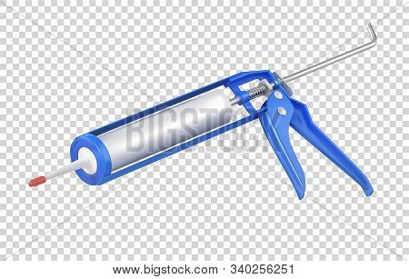 Polyurethane Foam In A Tube. Vector Illustration On A Transparent Background.