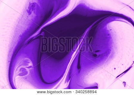 Purple Background From Liquid And Color Combinations