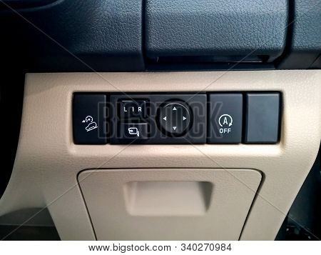Side View Mirror Control Switch Of Car