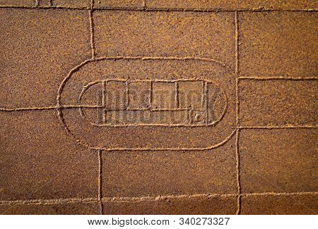 Rusty Welded Plates Of Iron As A Texture