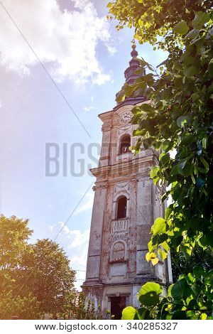 Plesivec, Slovakia, 14 May 2019: Old Gothic Church In Plesivec. Selective Focus.