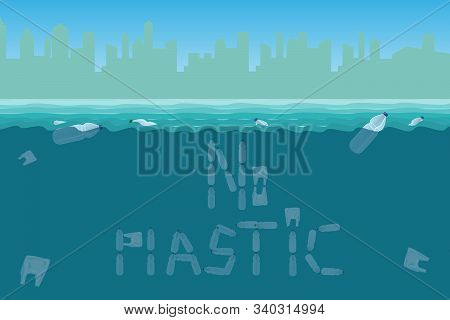 Water Pollution From Plastic Waste. Ecological Catastrophy.