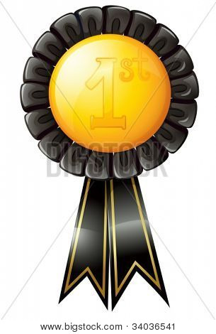 illustration of a badge on a white background