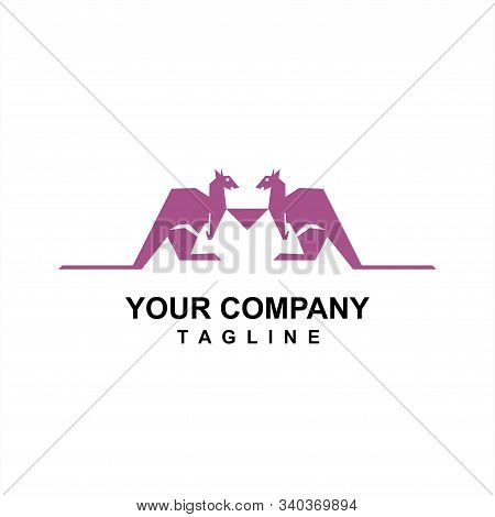 Twin Kangaroo Company Vector Logo And Icon