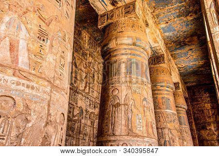 Temple Medinet Habu Egypt Luxor Of Ramesses Iii Is An Important New Kingdom Period Structure In The 