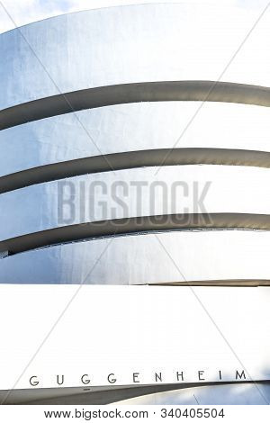New York, Usa - Oct 6, 2017:  Solomon R. Guggenheim Museum Is The Permanent Home Of A Collection Of 