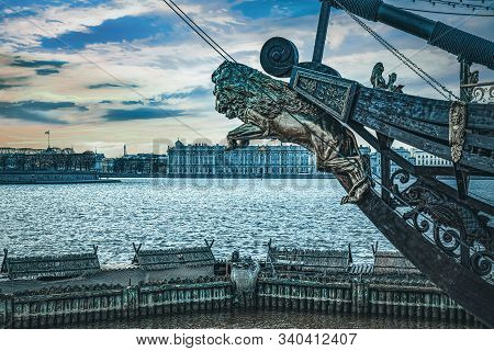 Winter Palace And Hermitage Museum.  Saint Petersburg. Russia.