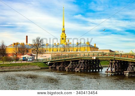 Peter And Paul Fortress And Tomb. Saint Petersburg. Russia.