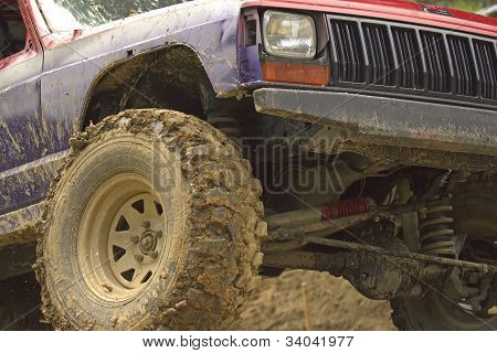 Detaljeret visning på os Off-road bil