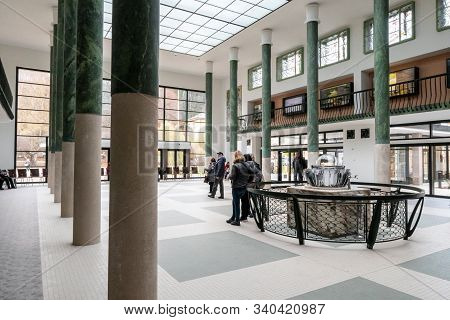 Luhacovice, Czech Republic - November 16, 2029: The Reconstructed Hall And Museum Of The Vincentka M