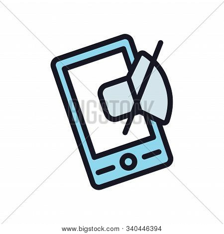 Phone Sound Off Or On Icon Depicting Lines Showing Sound