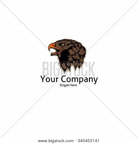 Simple Ple Design Of Illustration Head Eagle.