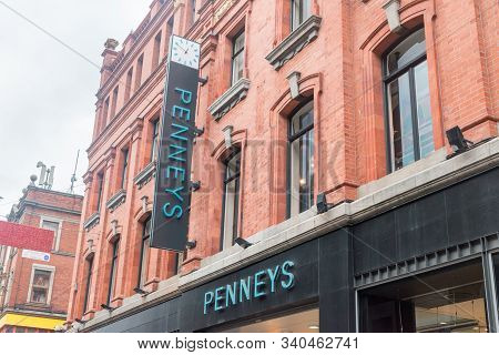 Dublin, Ireland - November 5, 2019: Emblems Of Penneys Fashion Store In Dublin.