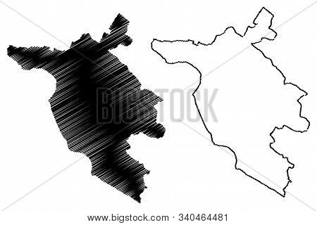 West Herzegovina Canton (bih, Federation Of Bosnia And Herzegovina, Fbih) Map Vector Illustration, S