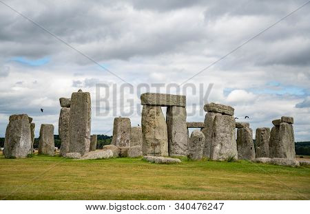 Ancient Prehistoric Stonehenge Site In England, Uk
