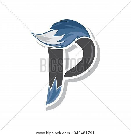 Fox Tail Fire Logo Logotype Alphabet Initial Letter Design Vector Art