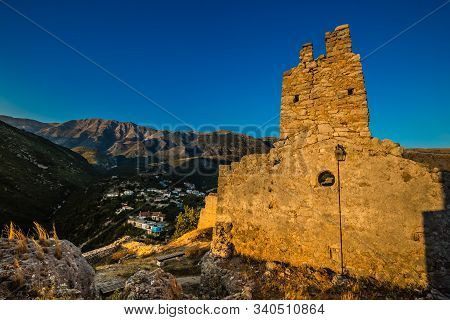The Castle Of Himara At Sunset - Vlore, Albania, Europe