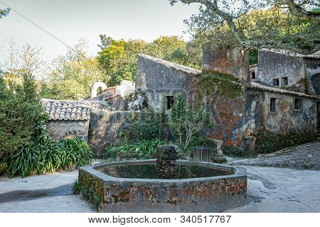 Ancient Rocks And Stone Building. Convent Of The Capuchos