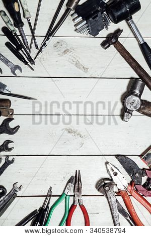 Construction Tools For Repair Hammers Screwdriver Drill Keys