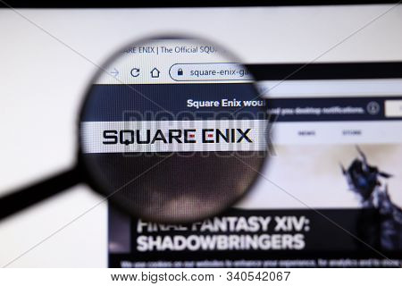 Los Angeles, California, Usa - 19 December 2019: Square Enix Website Page. Square-enix.com Logo On D