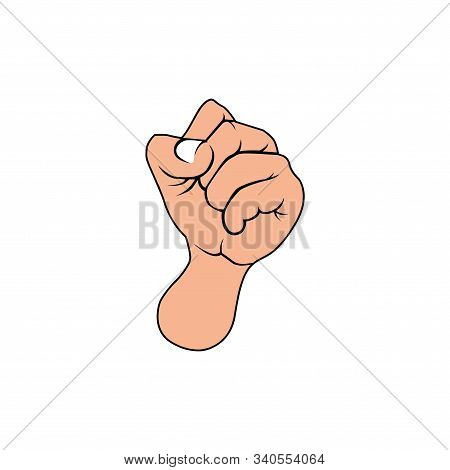 Hand Punching Vector Symbol Icon Design Inspiration