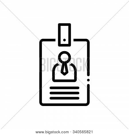 Black Line Icon For Internship Training Education Career Opportunity Professional