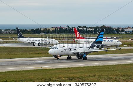 Passenger Airplane At Istanbul Airport