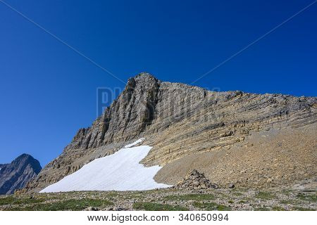 Rock Carin At Siyeh Pass In Montana Wilderness