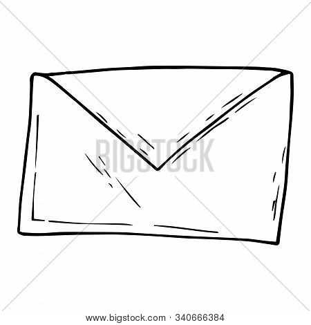 Envelope Icon. Vector Illustration Of An Envelope For Writing. Hand Drawn  Envelope.