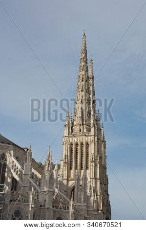 Detail Of Saint Andre Cathedral In Bordeaux In France