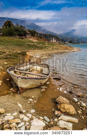 Shore Of Mavrovo Lake - Mavrovo, Mavrovo And Rostusa Municipality, North Macedonia, Europe