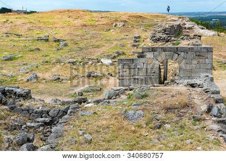 View Of Ruins Of The Ancient Greek City Of Panticapaeum In Crimea