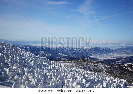 Weiche Rime und Mt. Iide In Japan