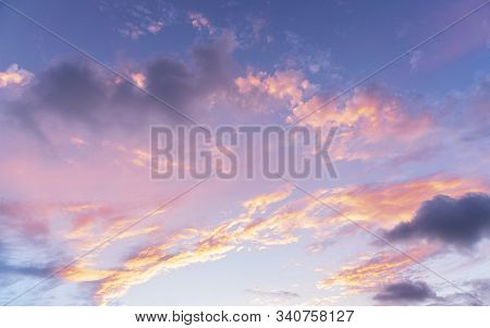 High definition beautiful blue sky white clouds computer desktop background wallpaper photo