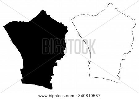 Erongo Region (regions Of Namibia, Republic Of Namibia) Map Vector Illustration, Scribble Sketch Ero