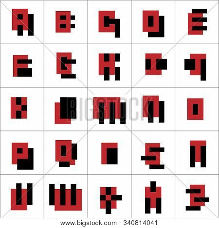 Vector Alphabet Design Set-minimalist Style.vector Illustration Design